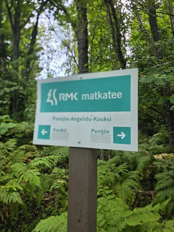 RMK matkatee viit Penijõe–Aegviidu–Kauksi